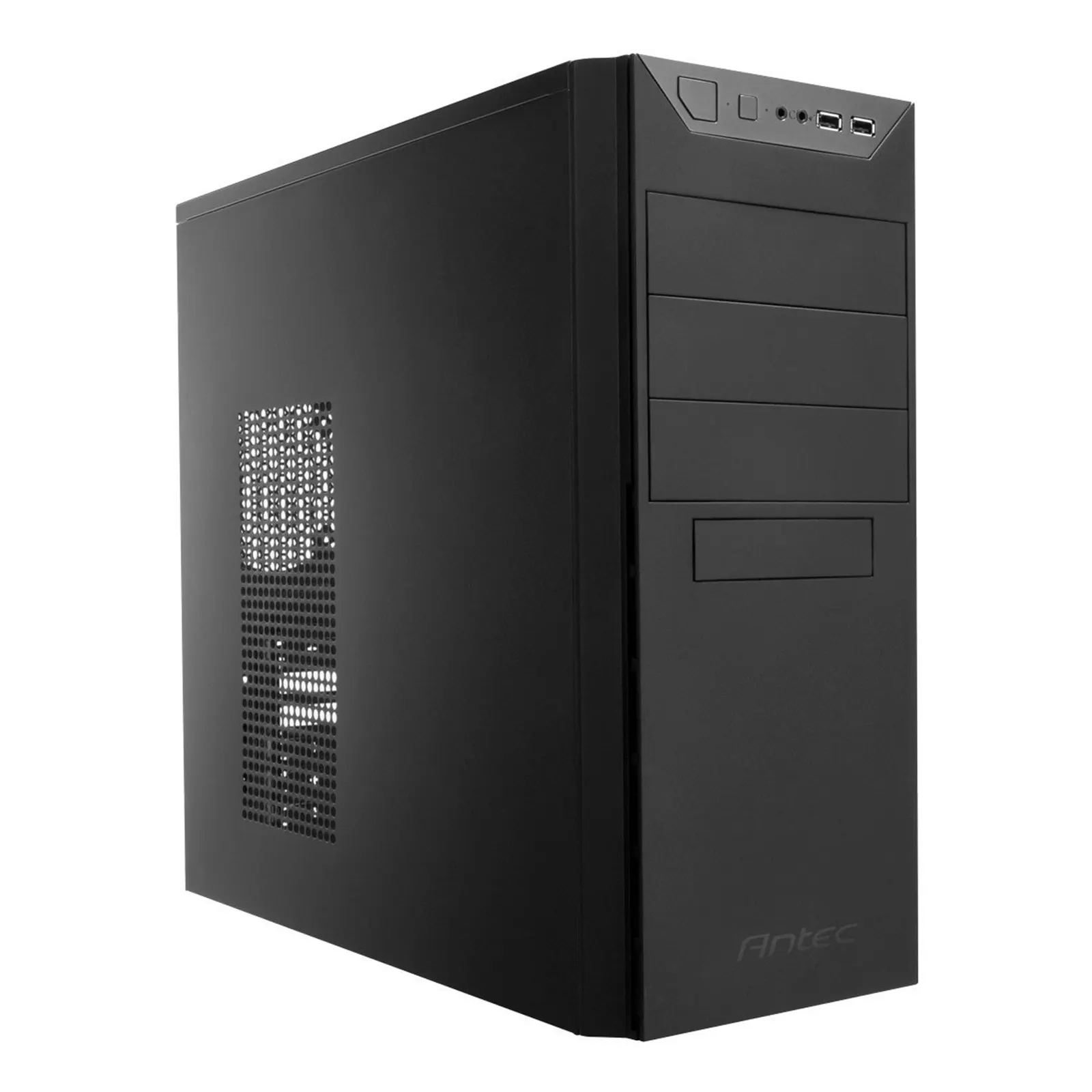 ANTEC VSK-4000B-U3/U2 Case, Home & Business, Black, Mid Tower, 1 x USB 3.0 / 1 x USB 2.0, ATX, Micro ATX, Mini-ITX