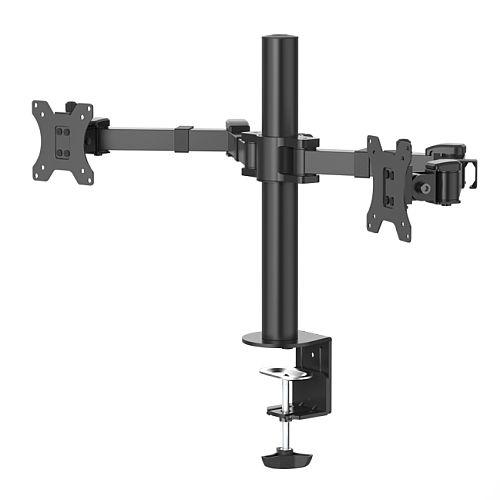 Hama FULLMOTION Dual Monitor Arm, 13-35"" Monitors, Tilt up to 35°, 180° Rotation, Cable management