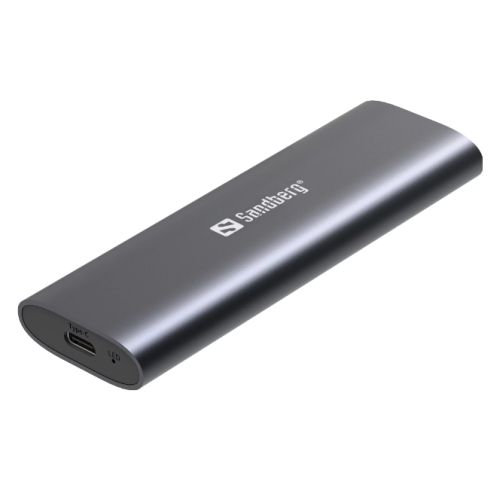 Sandberg (136-39) M.2 NVMe SSD Caddy, USB 3.2 Gen2 Type-C/Type-A, M.2 2230/2242/2260/2280, Aluminium, 5 Year Warranty