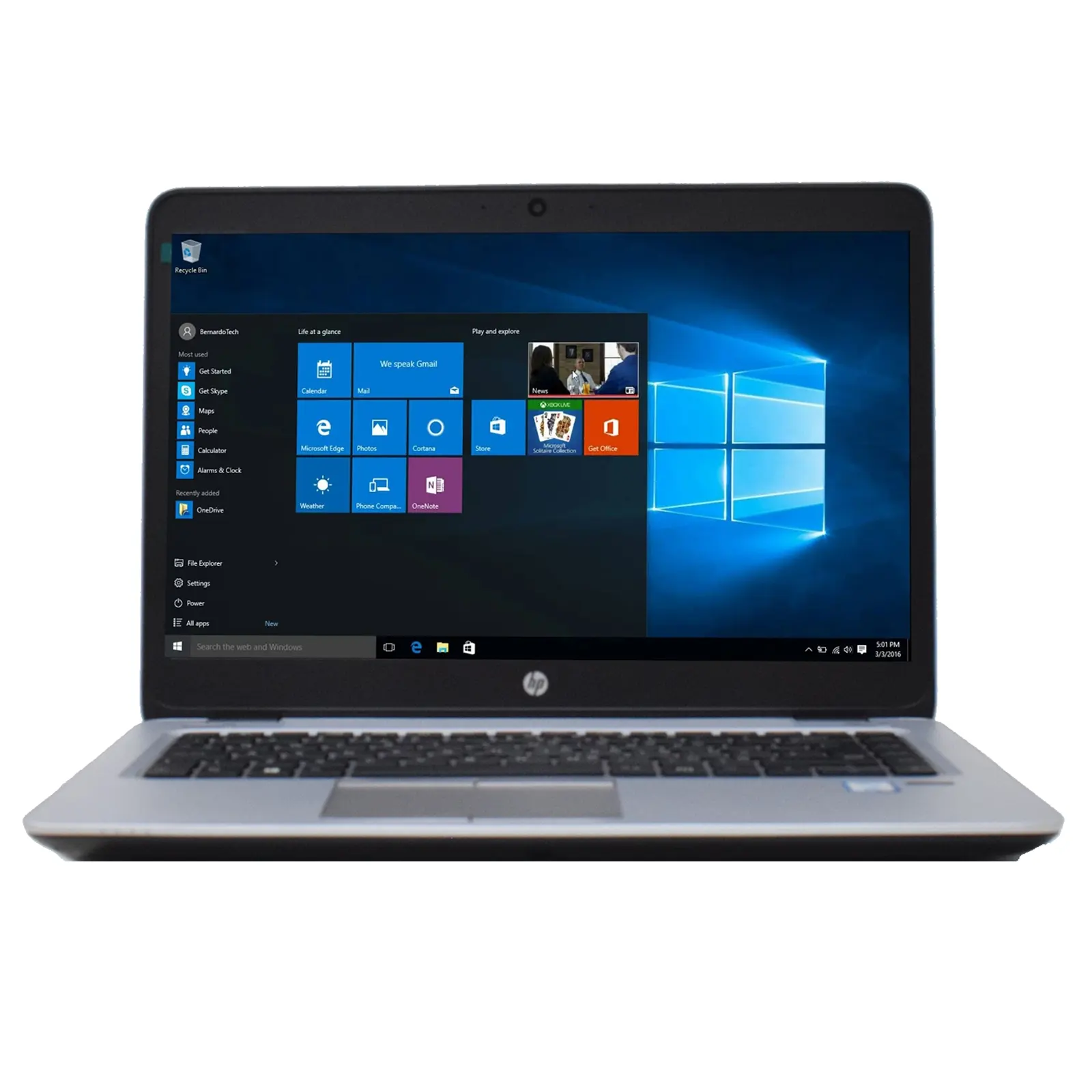 PREMIUM REFURBISHED HP EliteBook 840 G3 Intel Core i7-6500U 6th Gen Laptop, 14 Inch Full HD 1080p Screen, 8GB RAM, 256GB SSD, Windows 10 Pro