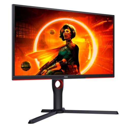 AOC 24.5" 3-Side Frameless Gaming Monitor (25G3ZM/BK), 1920 x 1080, 0.5ms, 2   HDMI, DP, 240Hz, FreeSync, 6 Game Modes, VESA