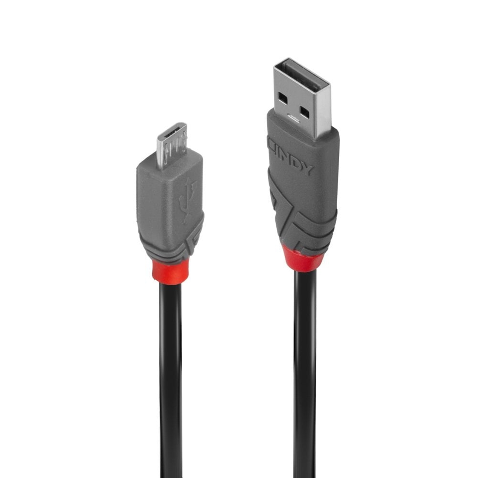 Lindy 36735 5m USB 2.0 Type A to Micro-B Cable, Anthra Line