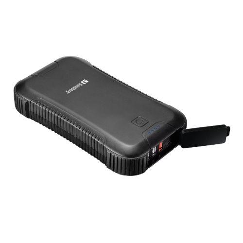 Sandberg (420-48) Survivor PD 45W 30000mAh Outdoor Powerbank, 1x USB-C 45W, 3x USB-A (1 QC 3.0), Power-Through, IP66, Flashlight, 5 Year Warranty
