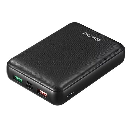 Sandberg (420-66) PD 45W 15000mAh Powerbank, 1x USB-C 45W, 2x USB-A (QC 3.0), Power-Through, 5 Year Warranty