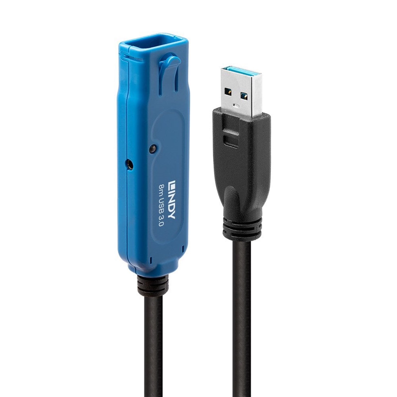 LINDY 43158 8m USB 3.0 Active Extension Pro, Supports the Full USB 3.0 SuperSpeed bandwidth for speeds of 5Gbps, Easy to use, Connects to the device’s existing USB cable (2m maximum), 2 Year Warranty