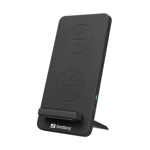 Sandberg Wireless Charging Stand/Pad, 15W, USB-C, Qi Compatible, 5 Year Warranty