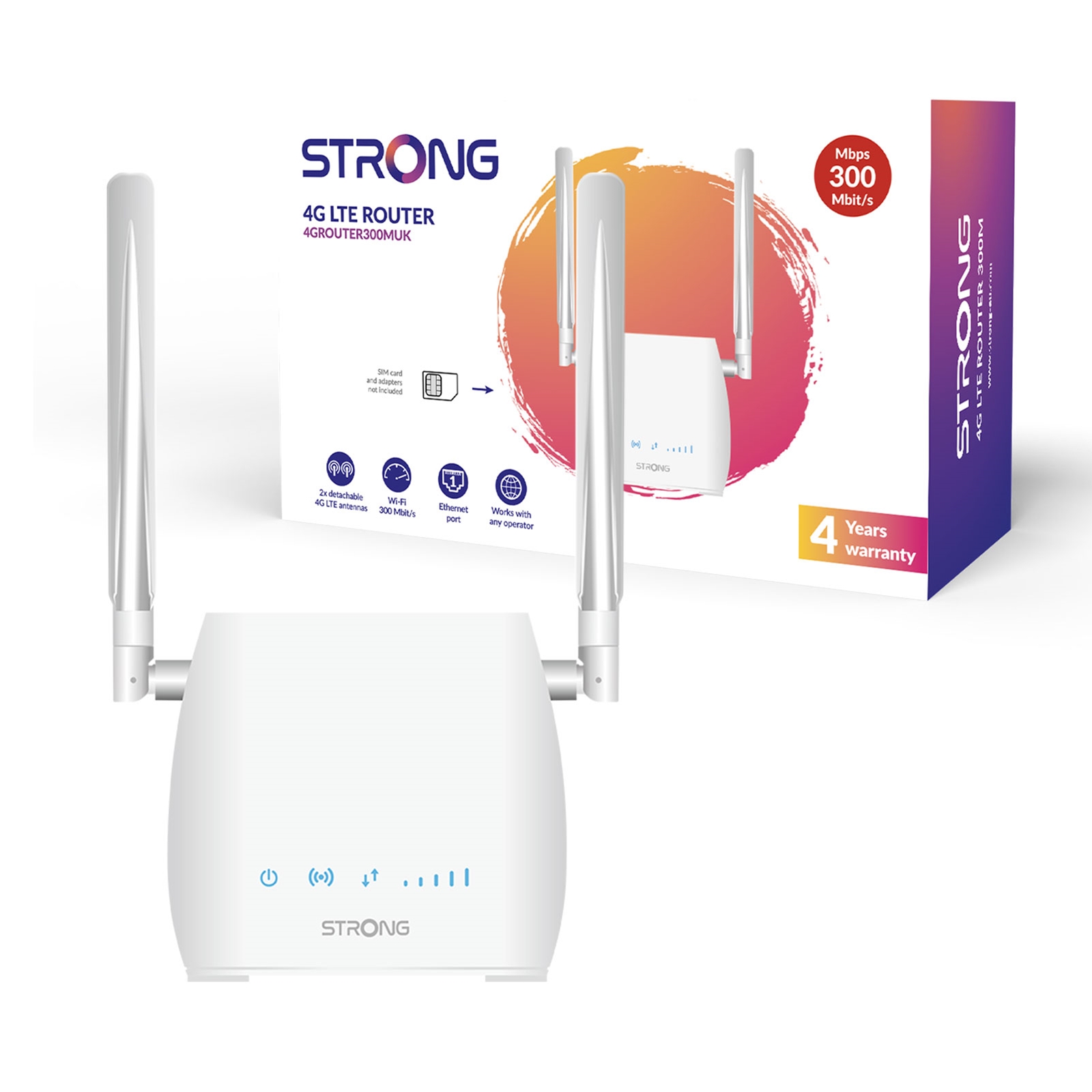 Strong 4GROUTER300MUK 4G LTE CAT4 Unlocked Mobile Broadband Wireless Router