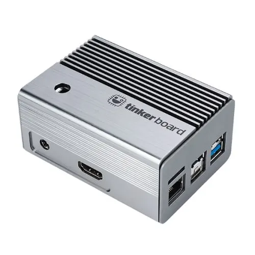 Asus Tinker 2 Fanless Aluminium Case for Tinker Board 2/2S, HDMI, Micro SD, 2x USB, RJ45, DSI, Camera Door, 91 x 67 x 45 mm