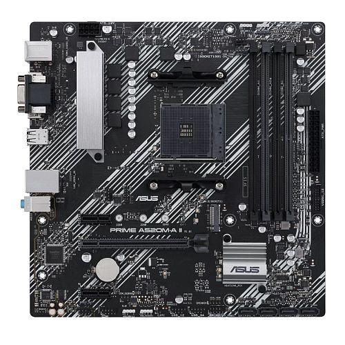 Asus PRIME A520M-A II, AMD A520, AM4, Micro ATX, 4 DDR4, VGA, HDMI, DP, M.2