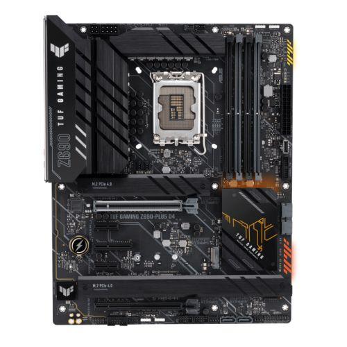 Asus TUF GAMING Z690-PLUS D4, Intel Z690, 1700, ATX, 4 DDR4, HDMI, DP, 2.5G LAN, PCIe5, RGB, 4x M.2