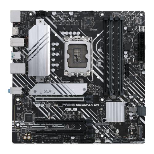 Asus PRIME B660M-A D4-CSM - Corporate Stable Model, Intel B660, 1700, Micro ATX, 4 DDR4, 2 HDMI, DP, PCIe4, 2x M.2