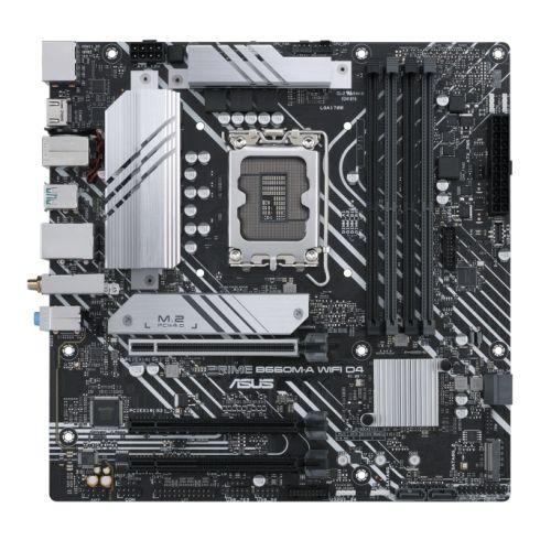 Asus PRIME B660M-A WIFI D4, Intel B660, 1700, Micro ATX, 4 DDR4, 2 HDMI, DP, Wi-Fi, PCIe4, 2x M.2