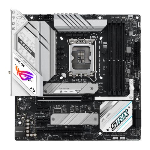 Asus ROG STRIX B760-G GAMING WIFI D4, Intel B760, 1700, Micro ATX, 4 DDR4, HDMI, DP, Wi-Fi 6E, 2.5G LAN, PCIe5, RGB, 2x M.2