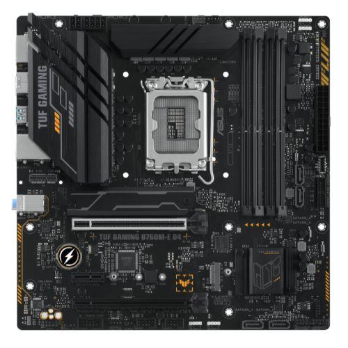 Asus TUF GAMING B760M-E D4, Intel B760, 1700, Micro ATX, 4 DDR4, HDMI, DP, 2.5G LAN, PCIe4, 2x M.2