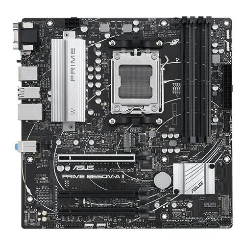 Asus PRIME B650M-A II, AMD B650, AM5, Micro ATX, 4 DDR5, VGA, HDMI, DP, 2.5G LAN, PCIe4, 2x M.2