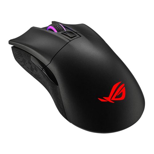 Asus ROG Gladius III Wireless/Bluetooth/USB Gaming Mouse, 19000 DPI (tuned to 26,000), Exclusive Switch Socket, 0 Click Latency, RGB Lighting