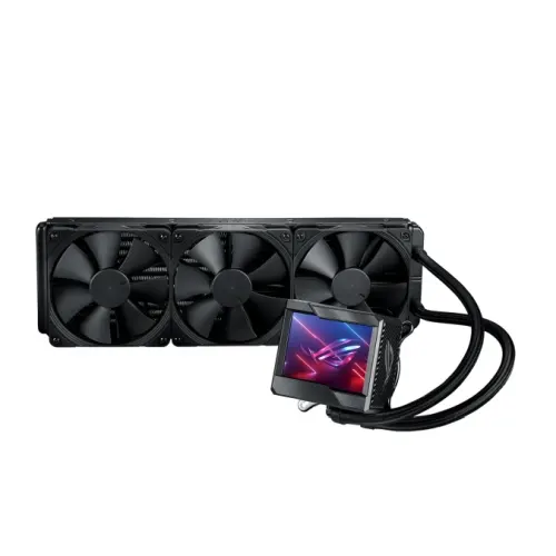 Asus ROG Ryujin II 360mm Liquid CPU Cooler, 3 x 12cm PWM Fan, Full Colour Customisable LCD Display