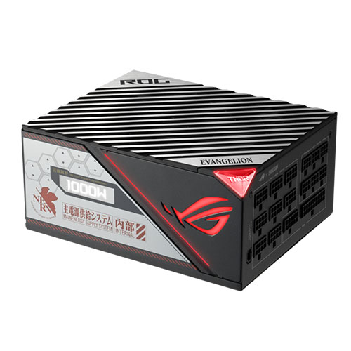 Asus 1000W ROG Thor Platinum II EVA02 Edition PSU, Double Ball Bearing Fan, Fully Modular, 80+ Platinum, RGB Lighting, OLED Display, Lambda A++