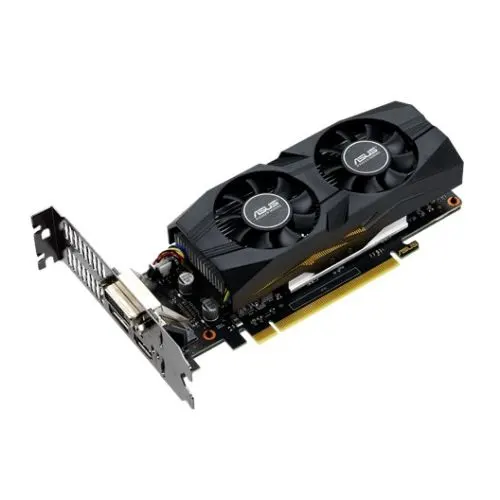 Asus GTX1650 OC, 4GB DDR5, DVI, HDMI, DP, 1740MHz Clock, Overclocked, Low Profile (Bracket Included)