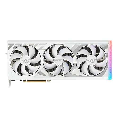 Asus ROG STRIX RTX4080 OC, PCIe4, 16GB DDR6X, 2 HDMI, 3 DP, 2655MHz Clock, RGB Lighting, Overclocked, White