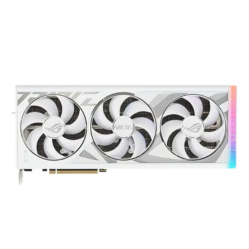 Asus ROG STRIX RTX4090 White OC, PCIe4, 24GB DDR6X, 2 HDMI, 3 DP, 2640MHz Clock, Overclocked, RGB Lighting