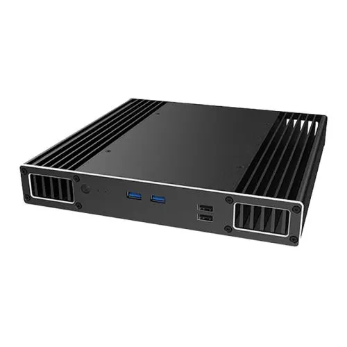 Akasa Plato PX Slim Fanless Case for 8th Gen Intel NUC Boards, VESA Mounting, 2.5" SATA HDD/SSD