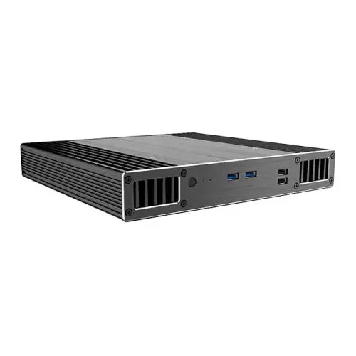 Akasa Plato TN Slim Fanless Case for 11th Gen Intel NUC boards, VESA Mounting, 2.5" SATA HDD/SSD