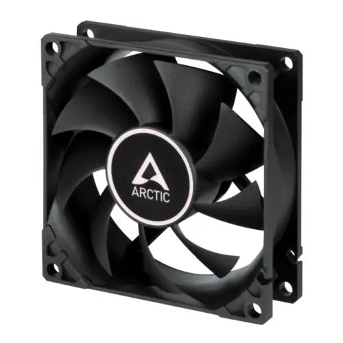 Arctic F8 8cm Case Fan, Black, 9 Blades, Fluid Dynamic