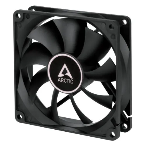 Arctic F9 9.2cm PWM PST Case Fan for Continuous Operation, Black, Dual Ball Bearing, 150-1800 RPM