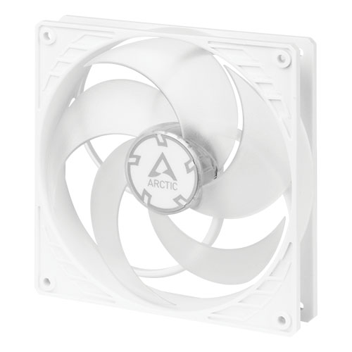 Arctic P14 14cm Pressure Optimised PWM Case Fan, White/Transparent, Fluid Dynamic, 200-1700 RPM