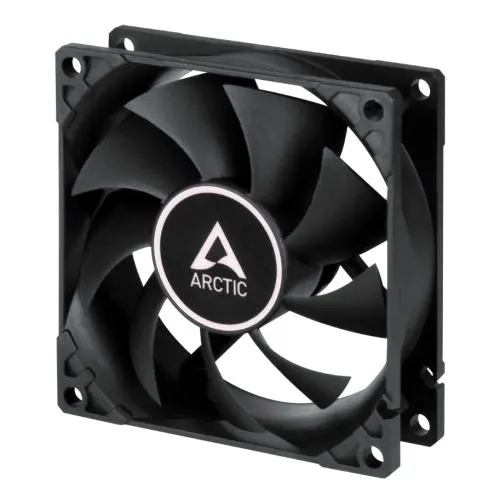 Arctic F8 Silent 8cm Case Fan, Black, 9 Blades, Fluid Dynamic