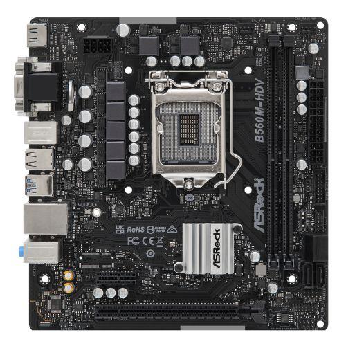 Asrock B560M-HDV R3.0, Intel B560, 1200, Micro ATX, 2 DDR4, VGA, DVI, HDMI