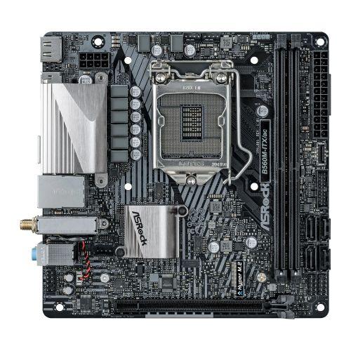 Asrock B560M-ITX/AC, Intel B560, 1200, Mini ITX, 2 DDR4, HDMI, DP, AC Wi-Fi, M.2