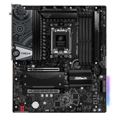 Asrock B650E TAICHI LITE, AMD B650, AM5, EATX, 4 DDR5, HDMI, USB4, Wi-Fi 6E, 2.5G LAN, PCIe5, RGB, 3x M.2