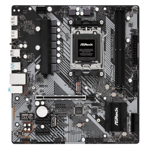 Asrock B650M-H/M.2+, AMD B650, AM5, Micro ATX, 2 DDR5, HDMI, DP, GB LAN, PCIe4, 2x M.2