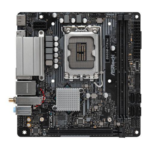 Asrock B660M-ITX/AC, Intel B660, 1700, Mini ITX, 2 DDR4, HDMI, DP, Wi-Fi, PCIe4, 1x M.2