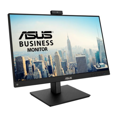Asus 23.8" Frameless Video Conferencing Monitor (BE24EQSK) with FHD Webcam, Mic Array, IPS, 1920 x 1080, VGA, HDMI, DP, Speakers, VESA