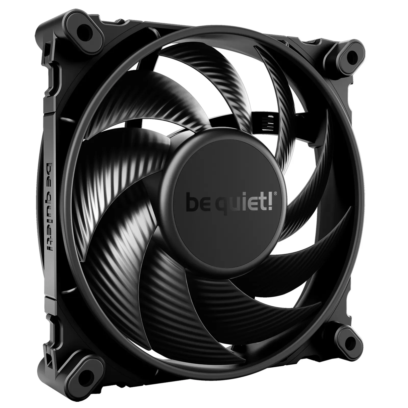 be quiet! Silent Wings 4 PWM Black Fan, 120mm, 1600RPM, 4-Pin PWM Fan Connector, Black Frame, Black Blades, Optimized Fan Blades for High End Performance, 2 Mounting Options