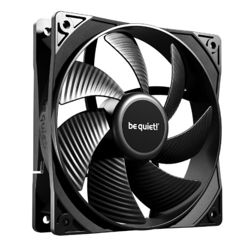 Be Quiet! BL105 Pure Wings 3 12cm PWM High Speed Case Fan, Rifle Bearing, Black, 1600 RPM, Ultra Quiet