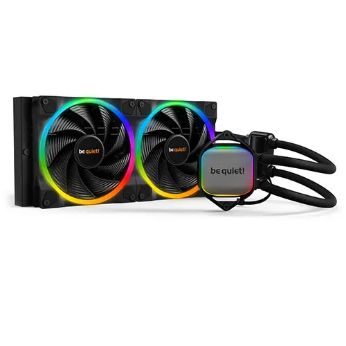 Be Quiet! Pure Loop 2 FX RGB 280mm Liquid CPU Cooler, 2 x 14cm Light Wings ARGB Fans, ARGB PWM Hub