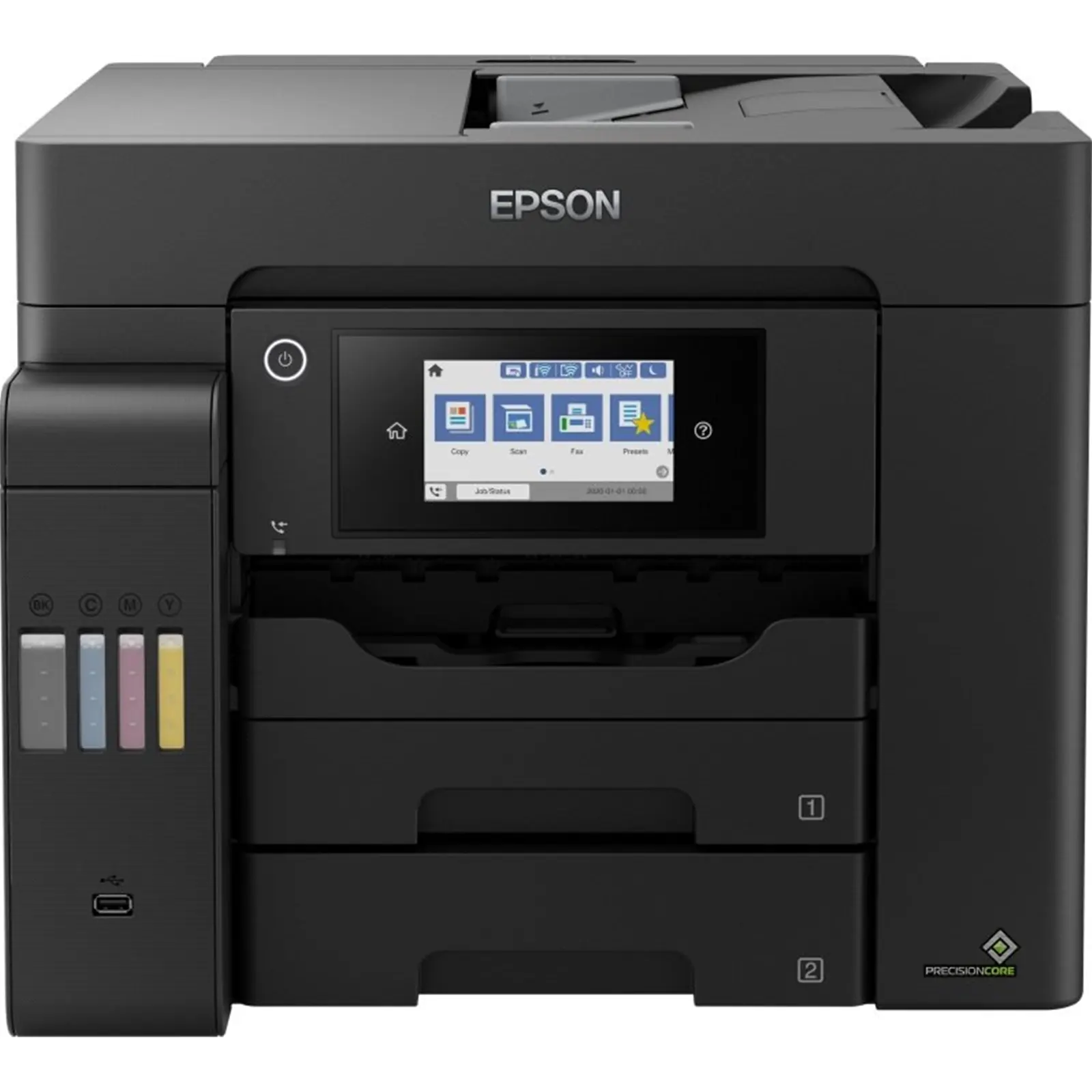 Epson EcoTank ET-5800 CCJ30401CA Inkjet Printer, A4, Colour, All-in-One, inc Fax, ADF, Wireless, Network