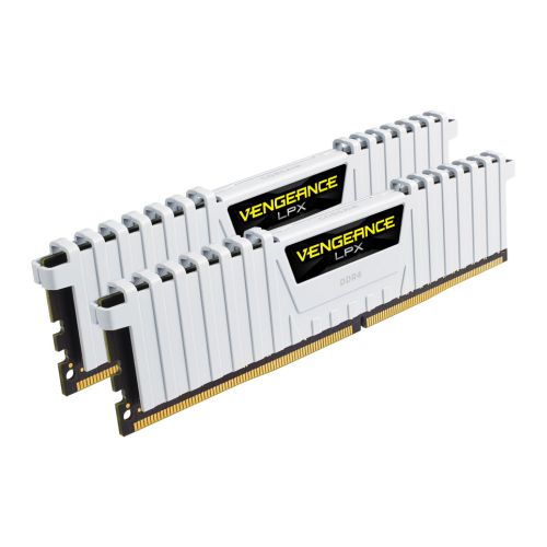 Corsair Vengeance LPX 16GB Kit (2 x 8GB), DDR4, 3000MHz (PC4-24000), CL16, XMP 2.0, DIMM Memory, White