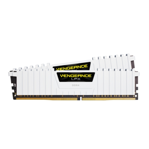 Corsair Vengeance LPX 16GB Kit (2 x 8GB), DDR4, 3200MHz (PC4-25600), CL16, XMP 2.0, Ryzen Optimised, DIMM Memory, White