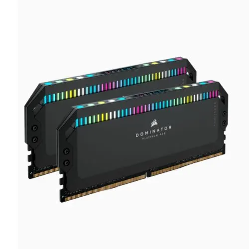 Corsair Dominator Platinum RGB 32GB Kit (2 x 16GB), DDR5, 5600MHz (PC5-44800), CL36, 1.25V, XMP 3.0, PMIC, DIMM Memory, AMD Optimised, Black