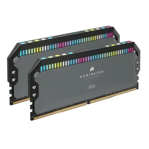 Corsair Dominator Platinum RGB 32GB Kit (2 x 16GB), DDR5, 6000MHz (PC5-48000), CL36, 1.35V, XMP 3.0, PMIC, AMD Optimised, DIMM Memory