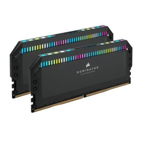 Corsair Dominator Platinum RGB 64GB Kit (2 x 32GB), DDR5, 6000MHz (PC5-48000), CL40, 1.35V, XMP 3.0, PMIC, DIMM Memory