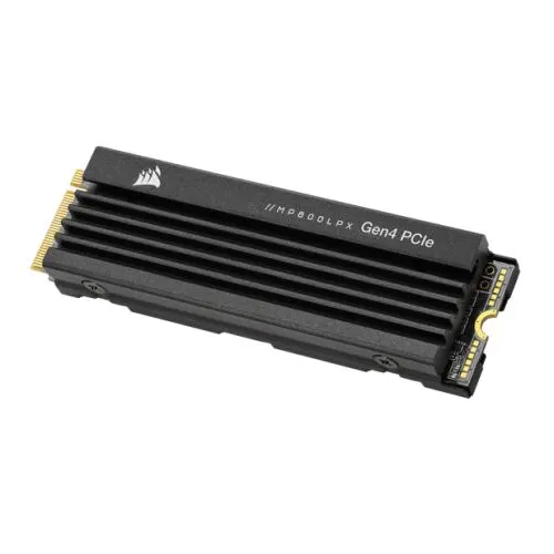 Corsair 500GB MP600 PRO LPX M.2 NVMe SSD, M.2 2280, PCIe4, 3D TLC NAND, R/W 7100/3700 MB/s, 435K/615K IOPS, Aluminium Heatspreader, PS5 Compatible 