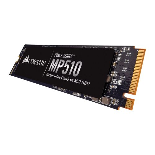 Corsair 960GB Force Series MP510, M.2 NVMe SSD, M.2 2280, PCIe, 3D NAND, R/W 3480/3000 MB/s, 610K/570K IOPS