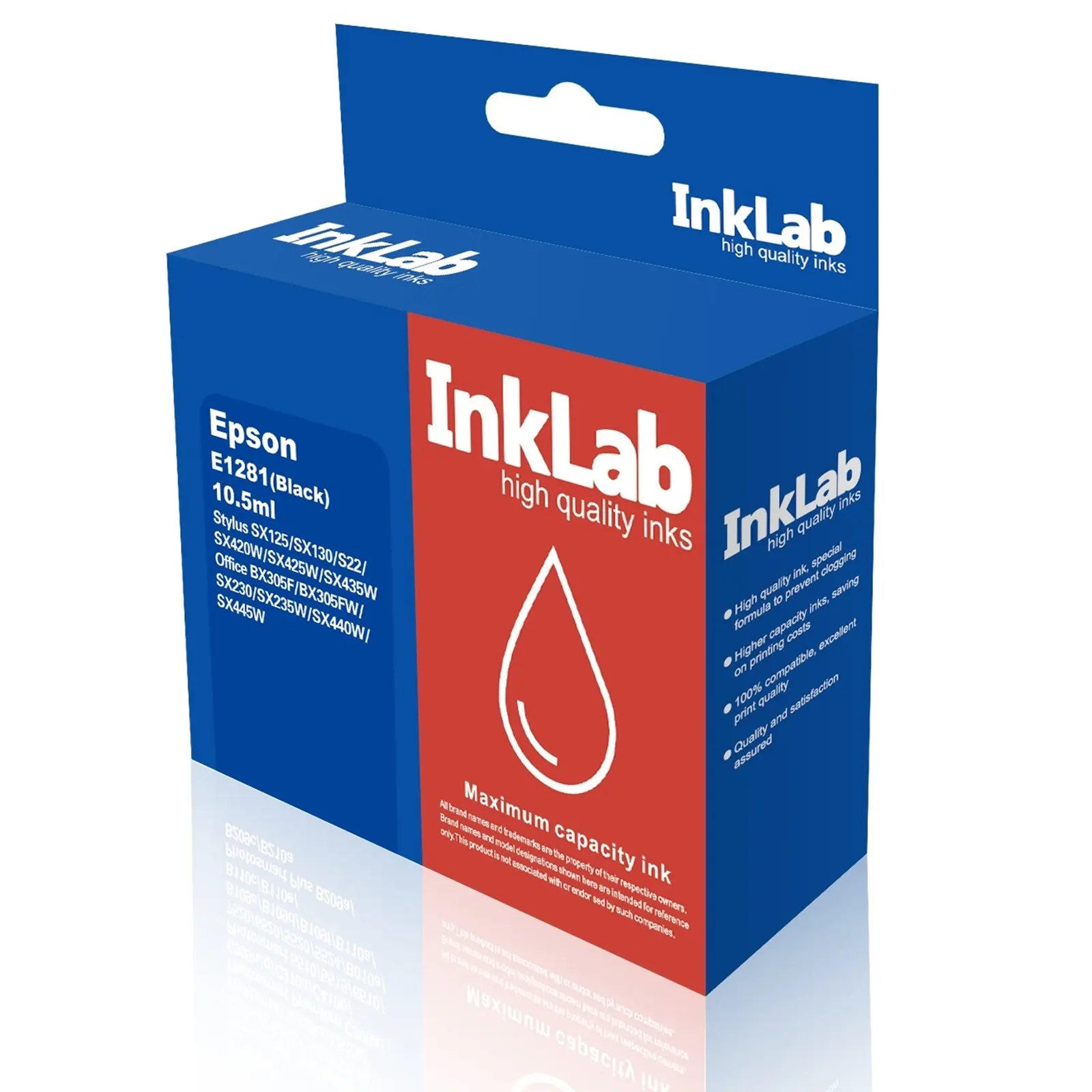 InkLab 1281 Epson Compatible Black Replacement Ink