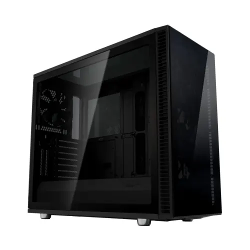 Fractal Design Define S2 Vision Blackout Gaming Case w/ Dark Tint Glass Windows, E-ATX, 4 PWM Fans, USB-C